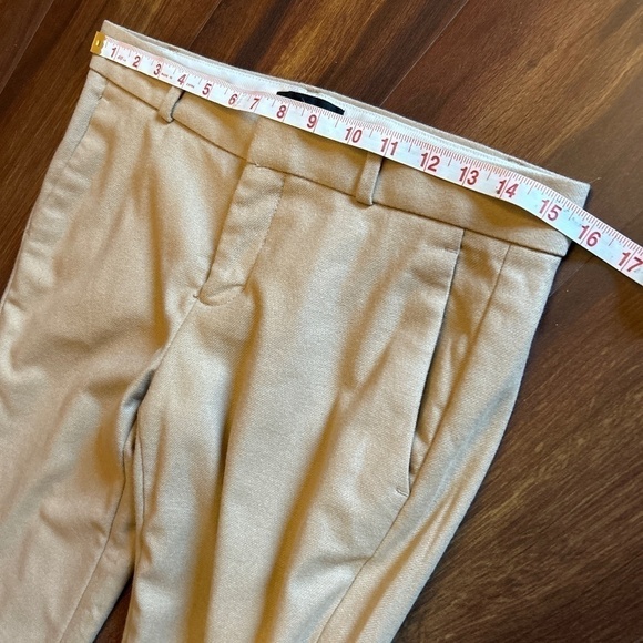 ❄️END OF SEASON SALE❄️ BANANA REPUBLIC Avery Tan Wool Blend Pants size 0 - Picture 5 of 7